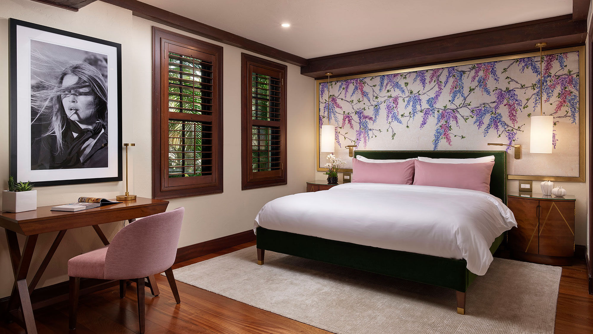 A newly redesigned room at the Brazilian Court Hotel in Palm Beach, Fla.