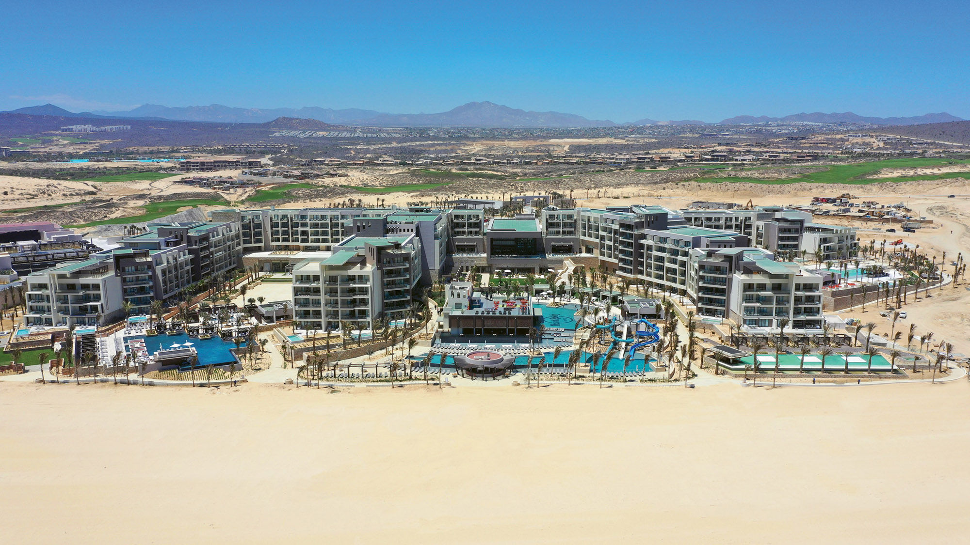 The newbuild Hard Rock Hotel Los Cabos features five pools.