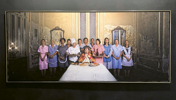 "La ultima cena" (The last supper), a piece by Enrique Rottenberg, hangs in the gallery at FAC. "La ultima cena" (The last supper), a piece by Enrique Rottenberg, hangs in the gallery at FAC.