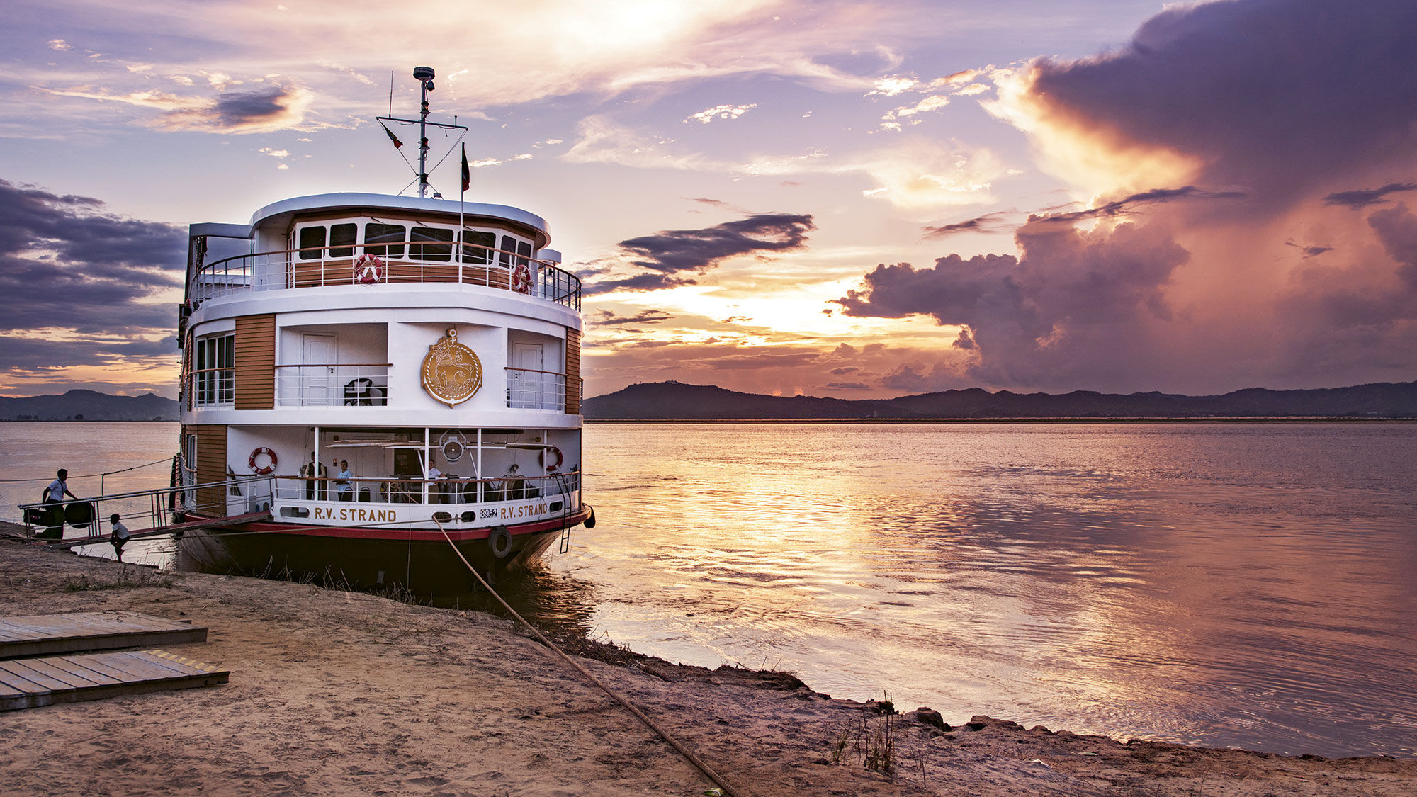 The Strand Cruise, a 25-cabin luxury boat operated in Myanmar by The Strand Yangon Hotel.