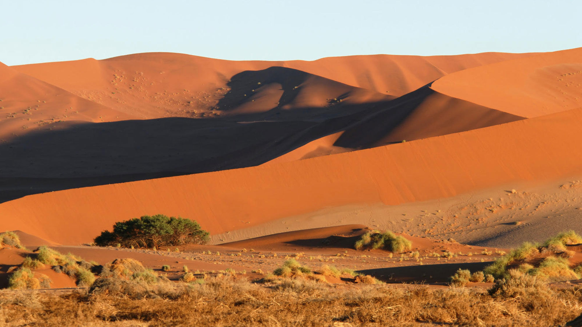 Sand dunes at Sossusvlei in Namibia, which Abercrombie & Kent recommends for travelers seeking "the luxury of solitude" in 2020.