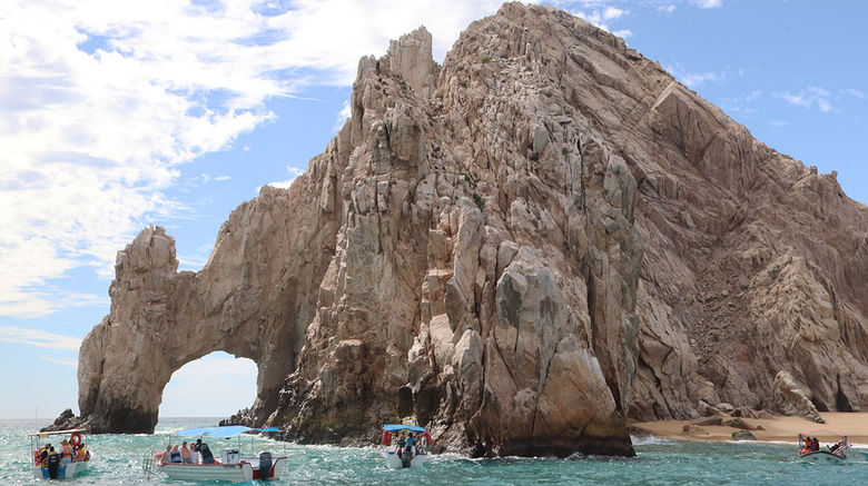 Destinations editor Eric Moya headed to the Mexican state of Baja California Sur this month for this year's Los Cabos VIP Summit. Pictured, the Arch of Cabo San Lucas, aka El Arco.
