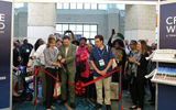 Northstar Travel Group senior vice president of events Alicia Evanko and Weissmann open the CruiseWorld Exhibitor Showcase on Nov. 14 with a ribbon-cutting sponsored by Hertz Corp.