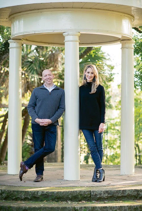 Curated Touring founders Meagan Labunski and Matt Woodworth leading a private tour at the Rodin Museum in Paris.