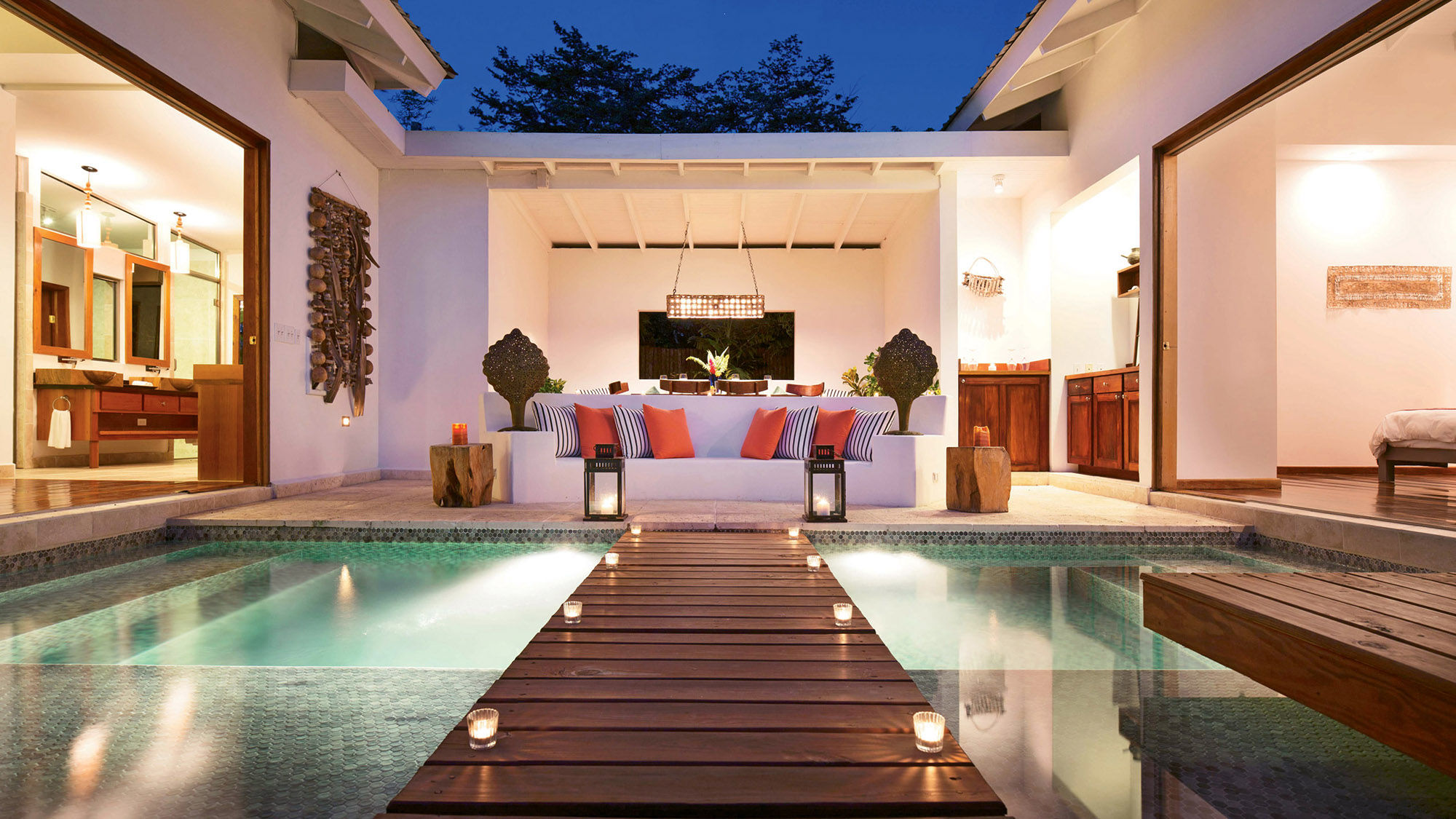 A two-bedroom pool villa at the Ka’ana Resort and Spa in San Ignacio.