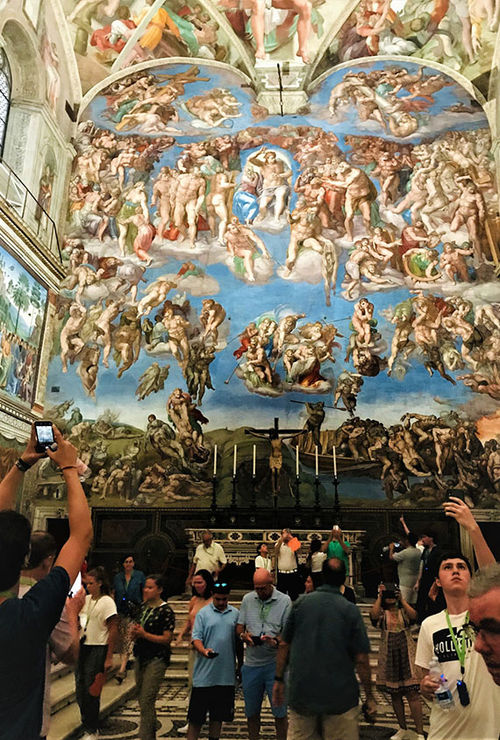 A private tour of the Sistine Chapel in Vatican City is a special access feature of the "Viva Italia" tour. A private tour of the Sistine Chapel in Vatican City is a special access feature of the "Viva Italia" tour.