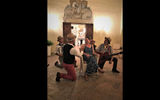 Dinner at a 15th century Tuscan castle included audience-participation entertainment.