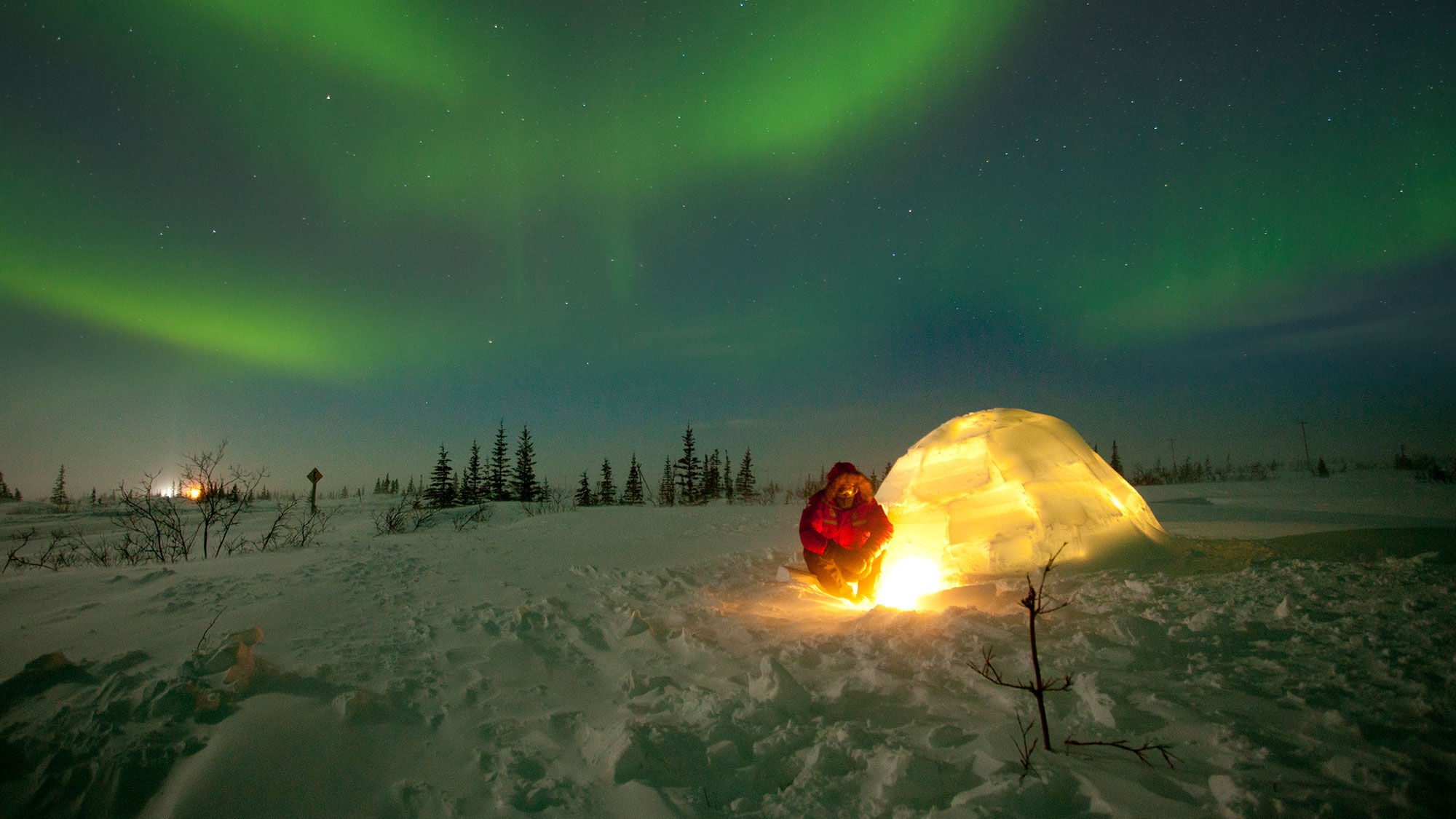 The Northern Lights over Canada.
