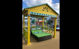 These aluminum cabanas are a feature added to the pool deck on several recent Royal ship renovations.
