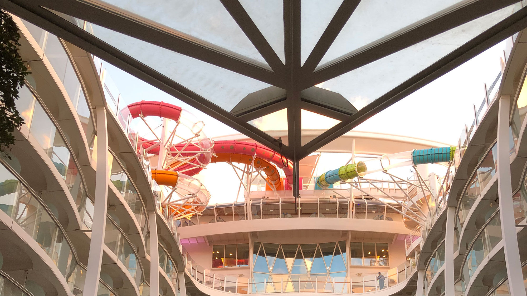 The Oasis of the Seas now features the Perfect Storm trio of waterslides.
