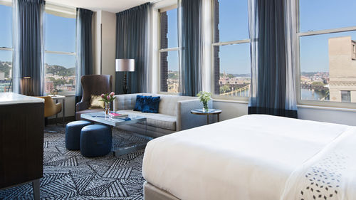 A room at the Renaissance Pittsburgh Hotel. A room at the Renaissance Pittsburgh Hotel.