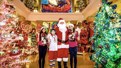 The Kauai Festival of Lights, celebrating its 23rd year, displays trees decorated with recycled and repurposed materials.