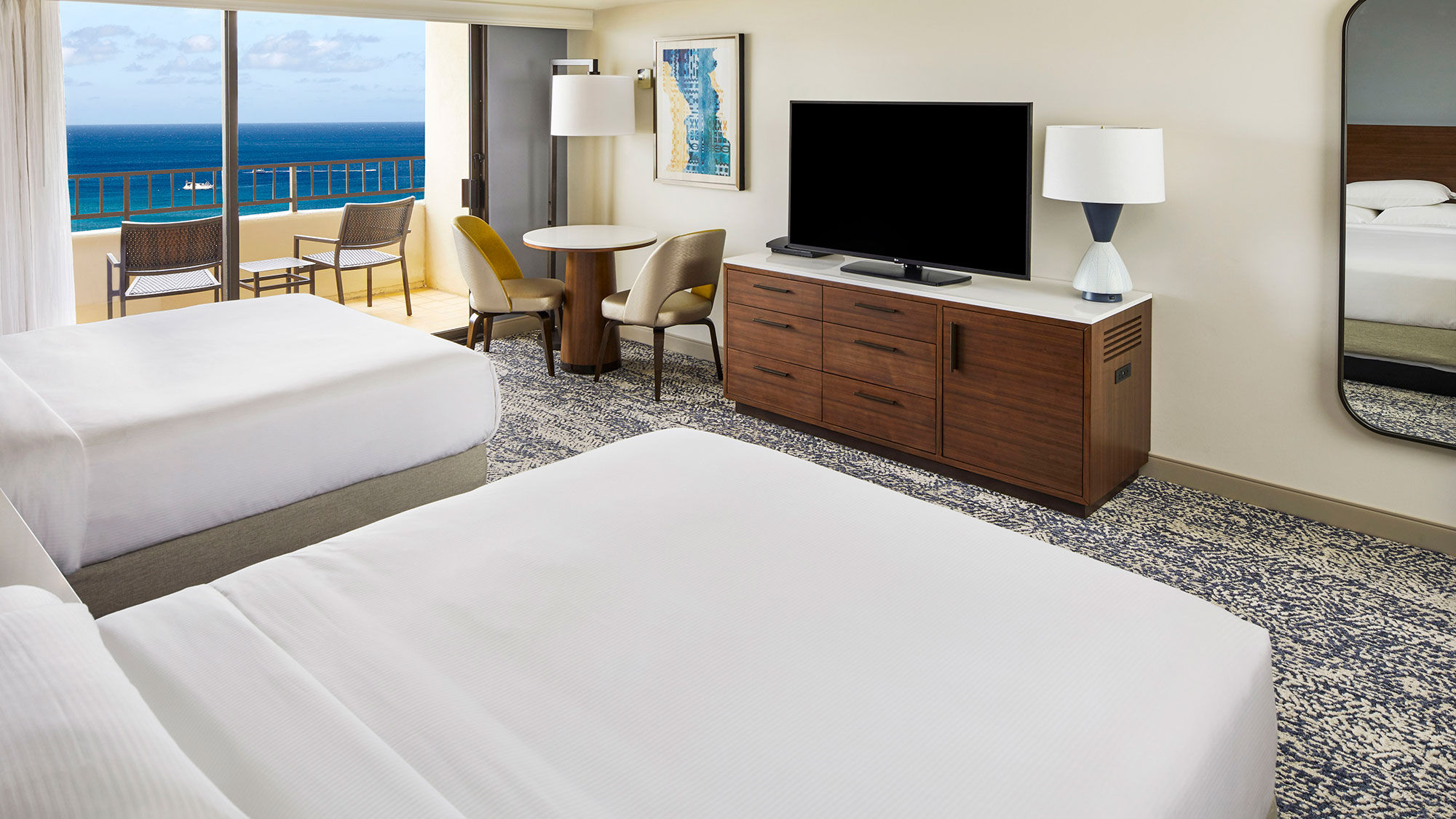 Hilton Hawaiian Village Waikiki Beach Resort is in the midst of renovating its Tapa Tower with some rooms already completed.