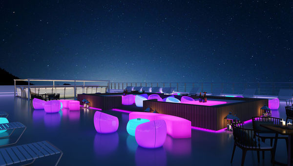 A rendering of the Victoria Sabrina's observation deck.