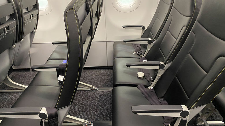 A new seat design introduced from Spirit last year that would create more legroom while maintaining seat pitch at 28 inches.