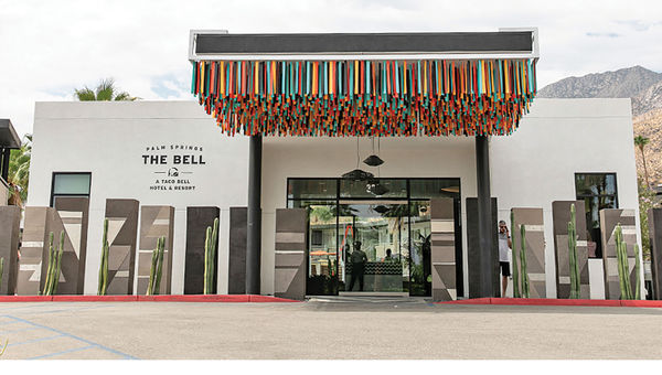 The Bell's exterior in Palm Springs, Calif. The Bell's exterior in Palm Springs, Calif.