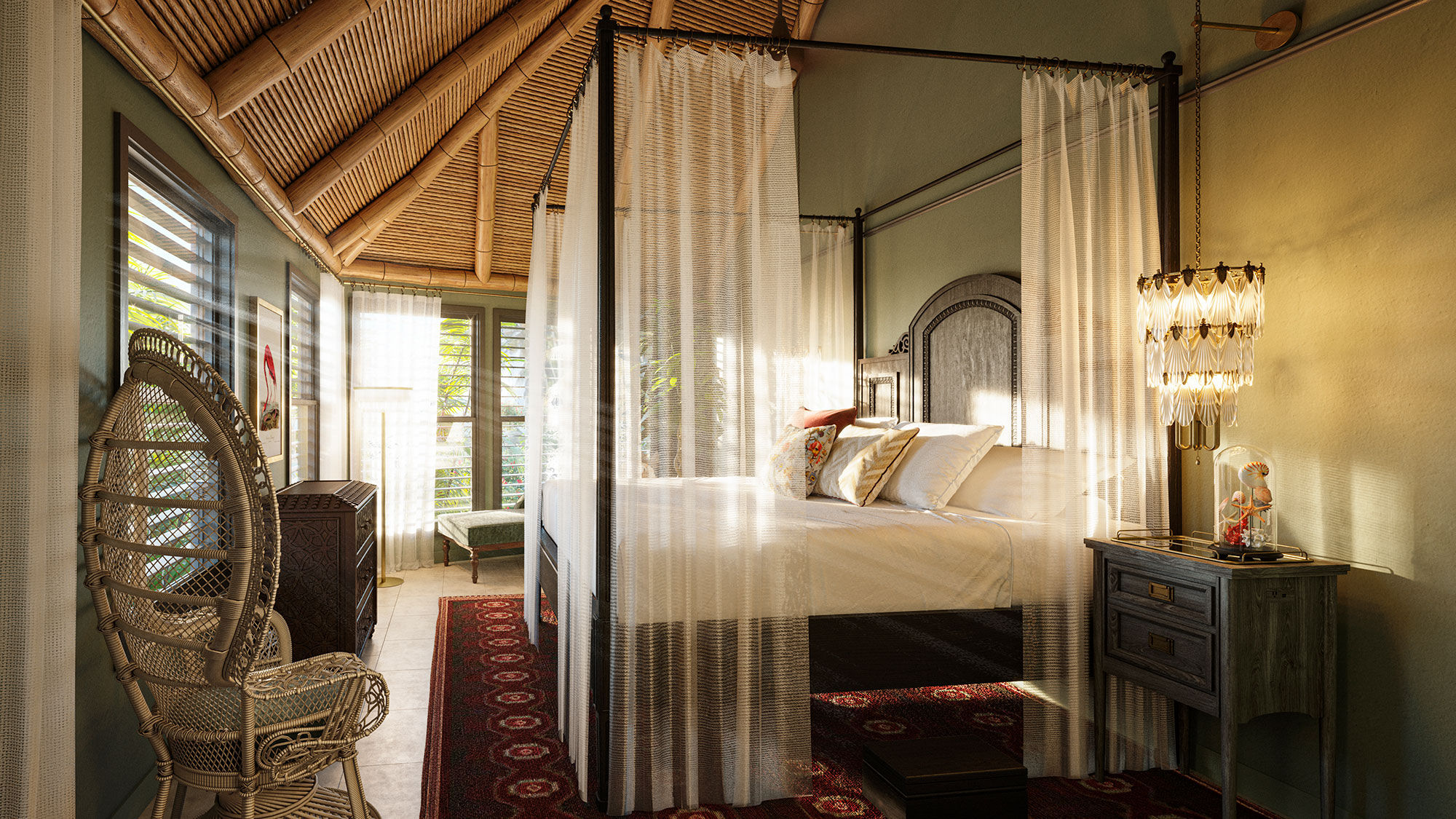 The Island Romance Suite at Little Palm Island, which reopens after renovations on March 1.