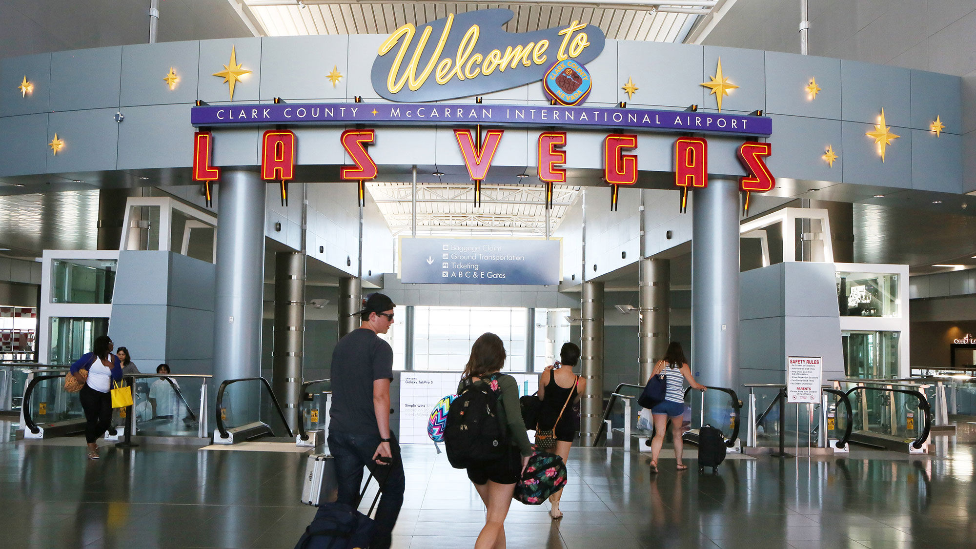 McCarran Airport has sustained 14 consecutive months of passenger growth.