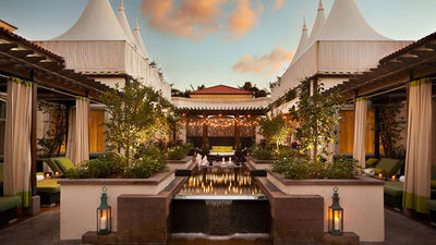 The Self-Centered Garden area of the Eau Palm Beach Resort & Spa.