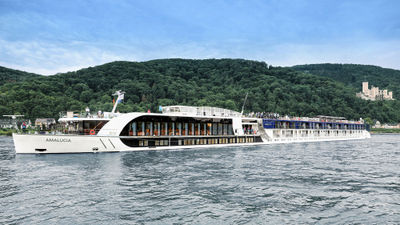 AmaWaterways' AmaLucia sailing the Rhine.