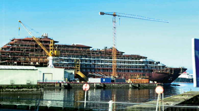 About 24 ships are slated to debut this year, but what sets this year apart is not the number but the ships themselves. They include new-to-cruise brands, an unprecedented number of expedition vessels and some of the most environmentally advanced ships at sea. Pictured, the Evrima under construction at the Hijos de J. Barreras shipyard in Vigo, Spain, in early January.