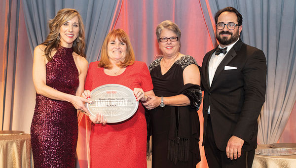 Northstar Travel Group’s Alicia Evanko, left, with Kate Carideo, Elena Rodriguez and Anthony Viciana of Princess Cruises, which again won for Alaska. Northstar Travel Group’s Alicia Evanko, left, with Kate Carideo, Elena Rodriguez and Anthony Viciana of Princess Cruises, which again won for Alaska.