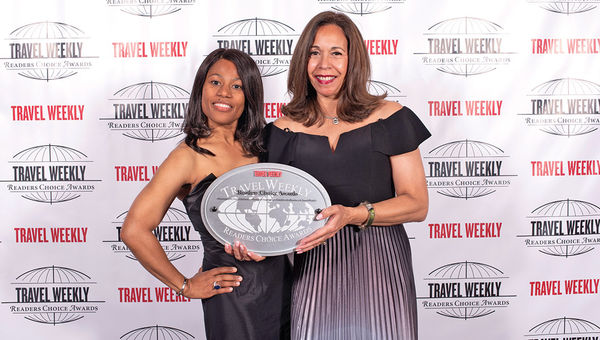 Karlene Angus-Smith and Susan Granger of Sandals, repeat winner in the Caribbean and All-Inclusive categories.