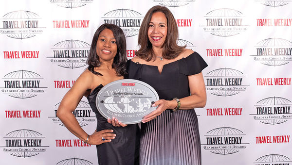 Karlene Angus-Smith and Susan Granger of Sandals, repeat winner in the Caribbean and All-Inclusive categories.