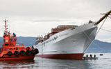 The Sea Cloud Spirit under construction at Spain's Metalships & Docks.