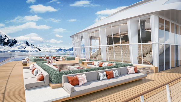 Viking's expedition ships will feature the Finse Terrace. Viking's expedition ships will feature the Finse Terrace.