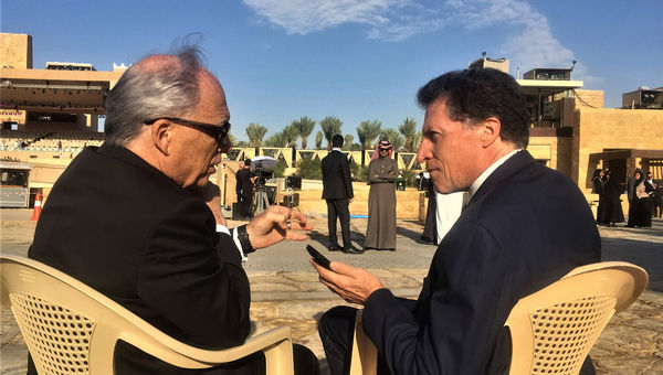 Jerry Inzerillo, CEO of the Diriyah Gate Development Authority, being interviewed by Travel Weekly editor in chief Arnie Weissmann in the hours before the project was inaugurated in a ceremony attended by the Saudi Arabia’s king and crown prince. Jerry Inzerillo, CEO of the Diriyah Gate Development Authority, being interviewed by Travel Weekly editor in chief Arnie Weissmann in the hours before the project was inaugurated in a ceremony attended by the Saudi Arabia’s king and crown prince.