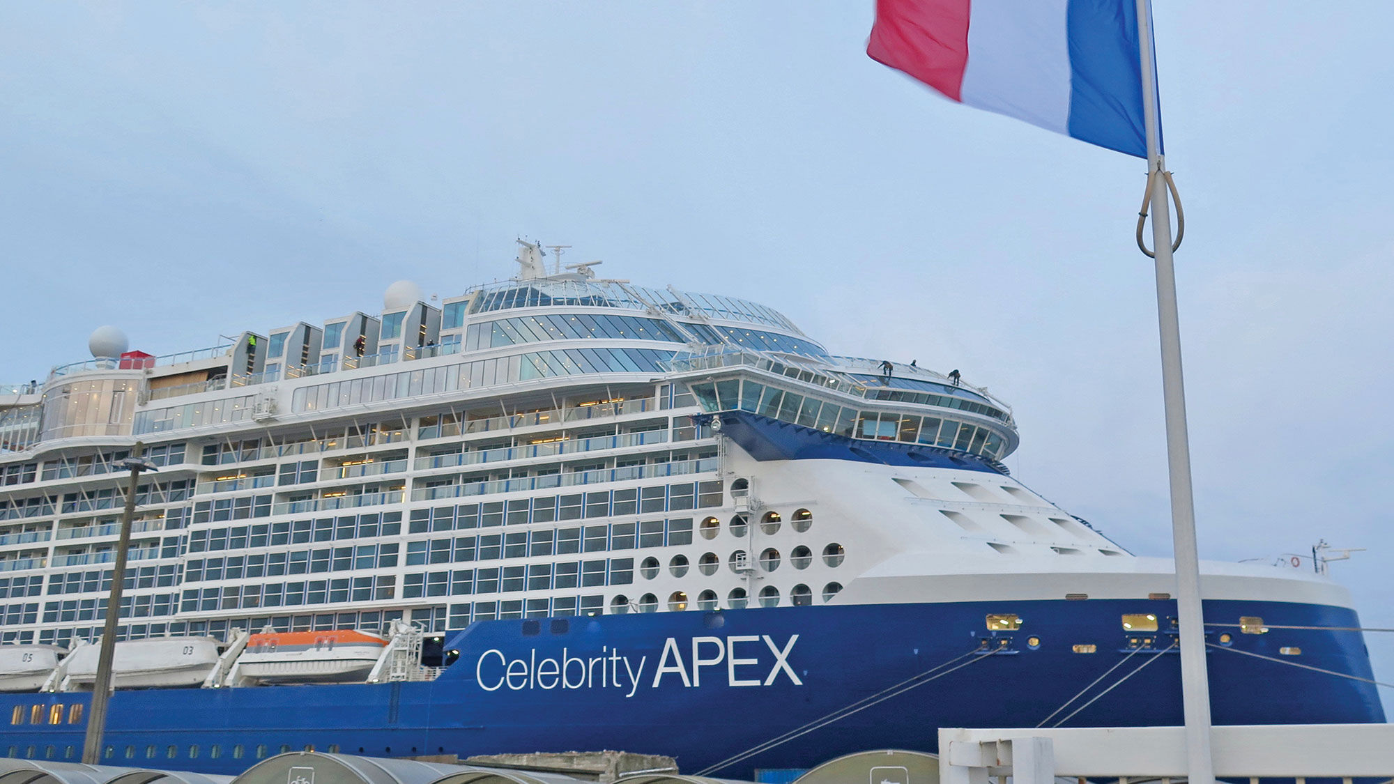 The Celebrity Apex is nearing completion at Chantiers de l’Atlantique in France.