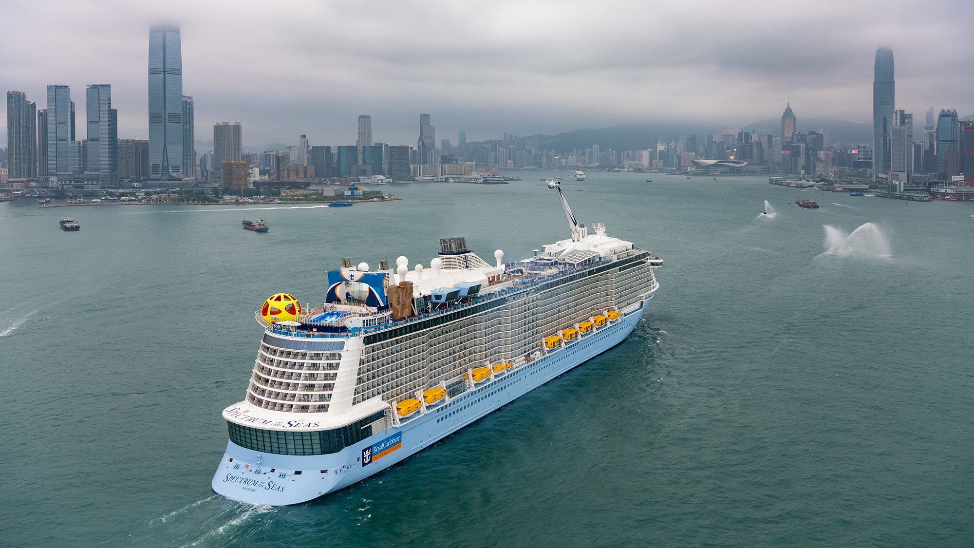 Royal Caribbean's Spectrum of the Seas in Hong Kong in May 2019.