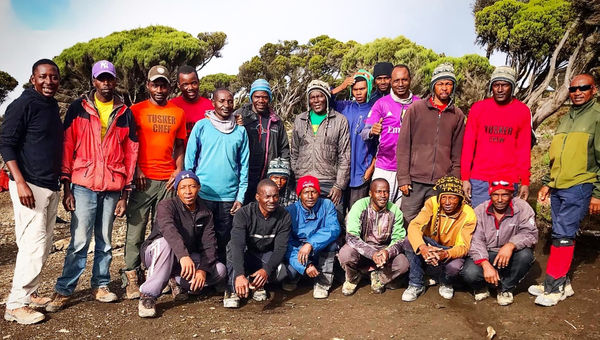 The Tusker Trail team of porters and guides kept us safe, motivated and comfortable. The Tusker Trail team of porters and guides kept us safe, motivated and comfortable.