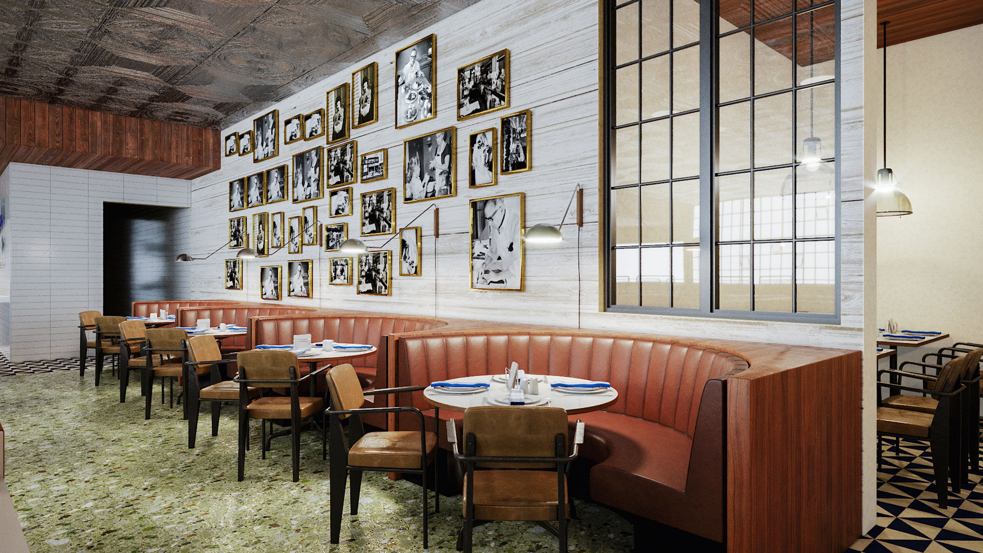 A rendering of Saginaw's Delicatessen, one of the many restaurant options coming to Circa in Las Vegas.