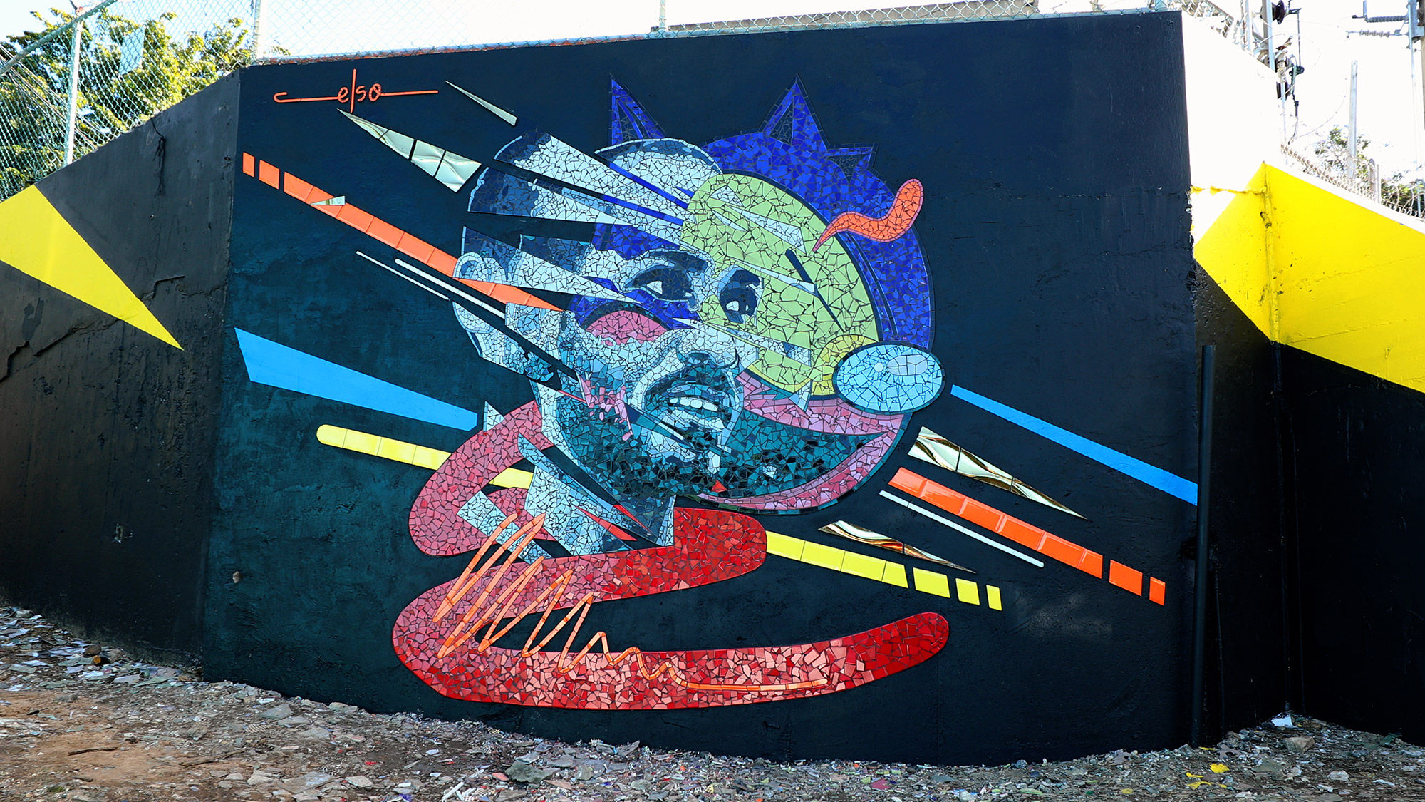 A mural painted by local Puerto Rican street artist Celso Gonzalez during the destination's recent Blank Canvas Initiative.