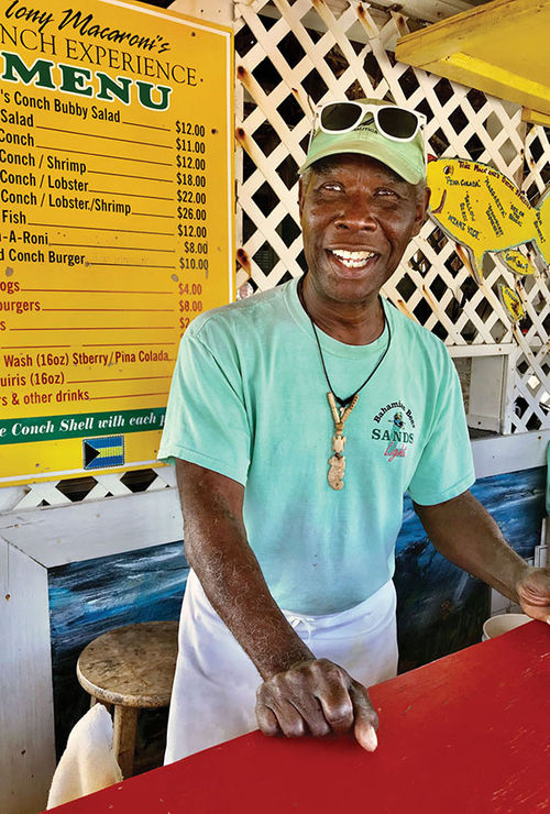 Tony Macaroni’s Conch Experience restaurant on Taino Beach had little damage and never closed. Tony Macaroni’s Conch Experience restaurant on Taino Beach had little damage and never closed.