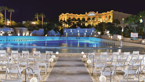 Mandalay Bay Beach is a popular spot for wedding ceremonies. Mandalay Bay Beach is a popular spot for wedding ceremonies.