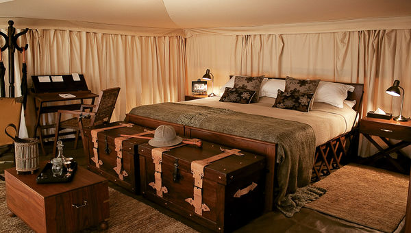 Accommodations at the rustic Serengeti Pioneer Camp, which pays homage to the mobile camps of the 1930s. Accommodations at the rustic Serengeti Pioneer Camp, which pays homage to the mobile camps of the 1930s.