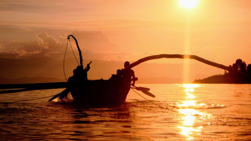 Lake Kivu at sunset. Lake Kivu at sunset.