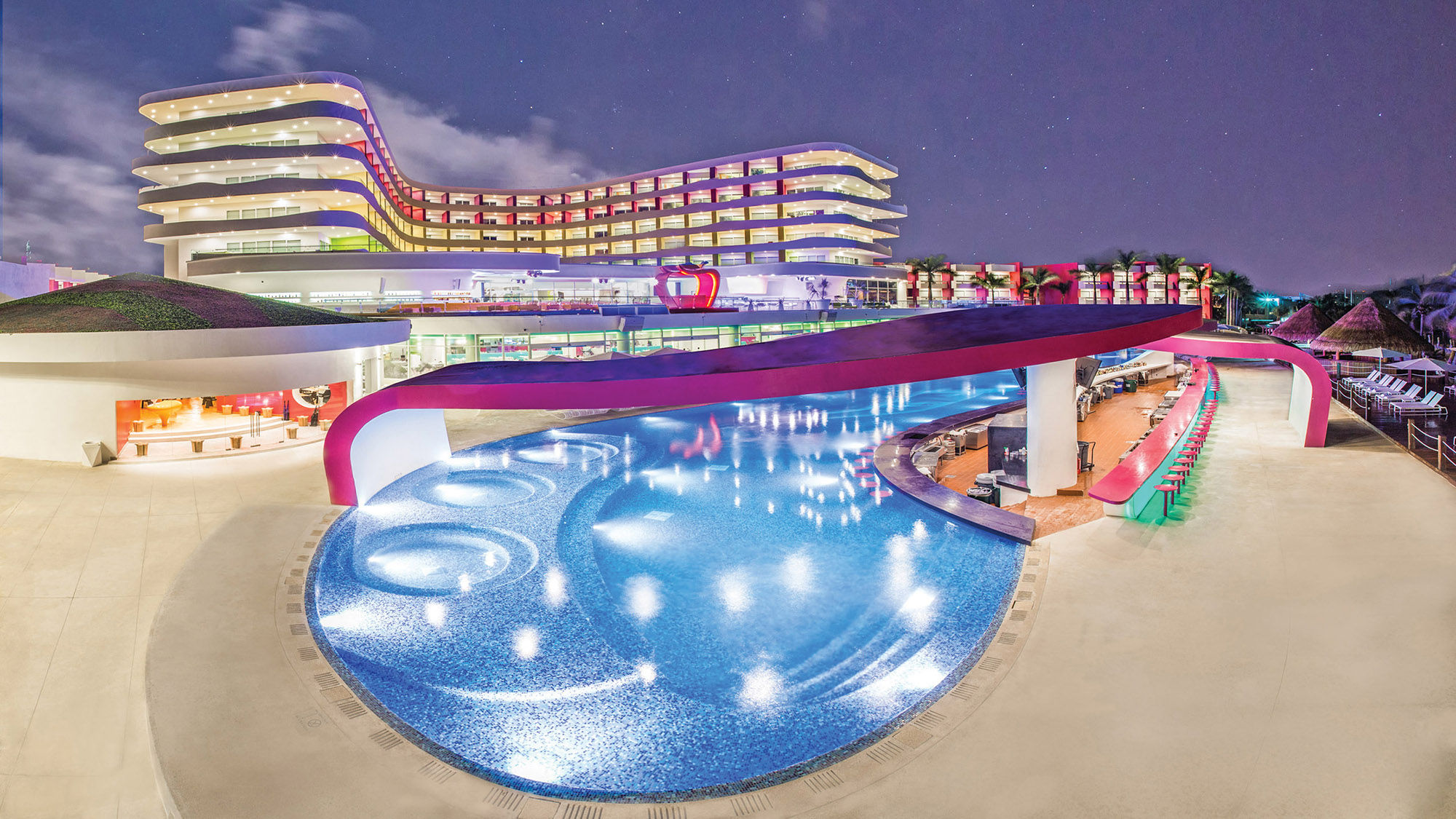 The Sexy Pool at the Temptation Cancun Resort.