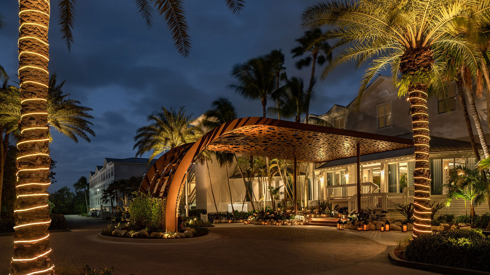 The 184-room Barbary Beach House Key West is located across the street from Smathers Beach.