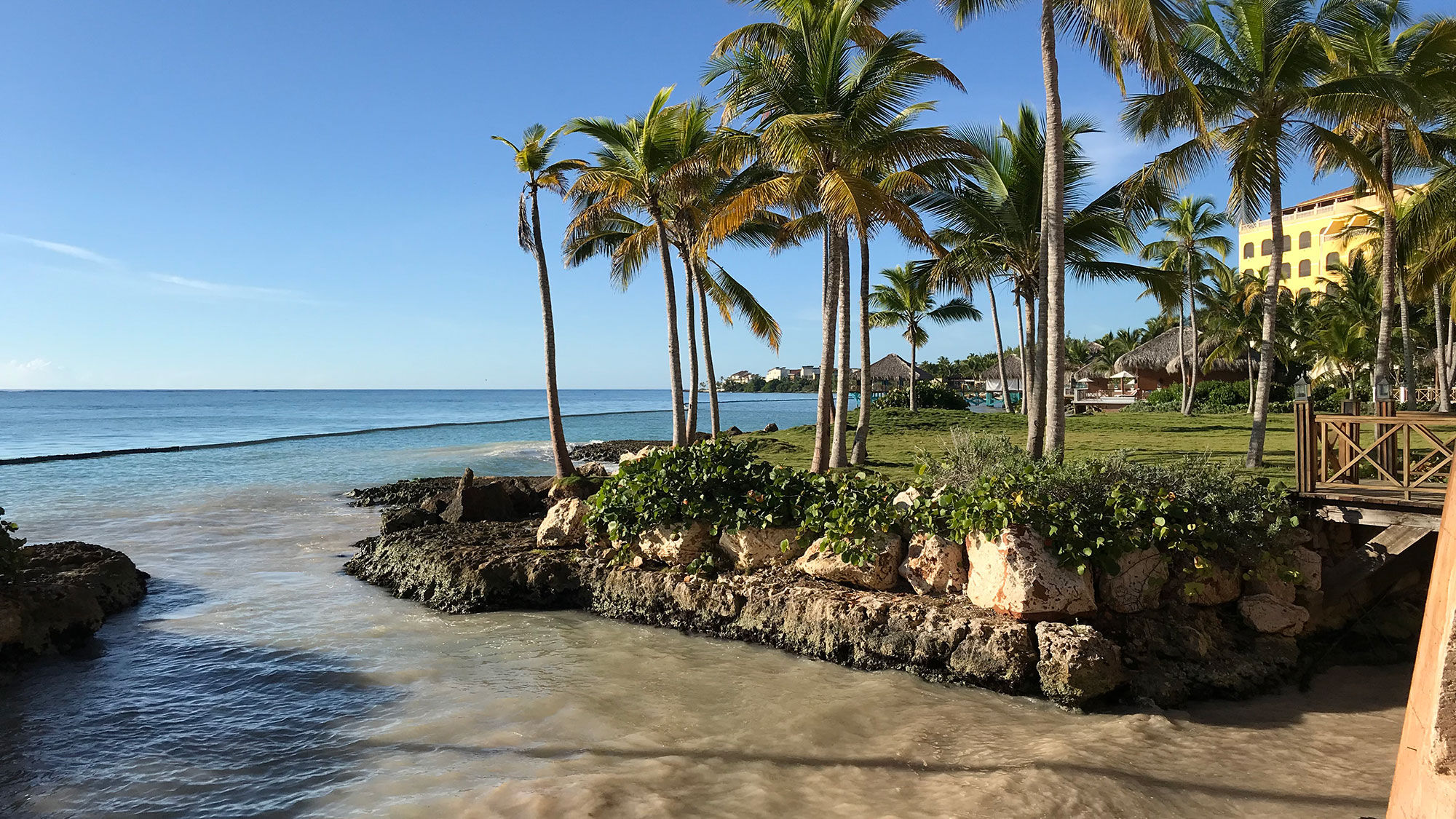 A beach scene in Punta Cana, Dominican Republic.