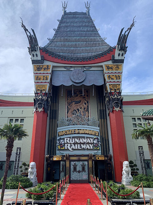 The Chinese Theater at Disney’s Hollywood Studios, home to Mickey & Minnie’s Runaway Railway. The Chinese Theater at Disney’s Hollywood Studios, home to Mickey & Minnie’s Runaway Railway.