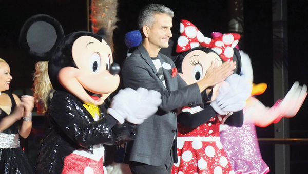 Walt Disney World Resort president Josh D’Amaro at the dedication ceremony of Mickey & Minnie’s Runaway Railway. Walt Disney World Resort president Josh D’Amaro at the dedication ceremony of Mickey & Minnie’s Runaway Railway.