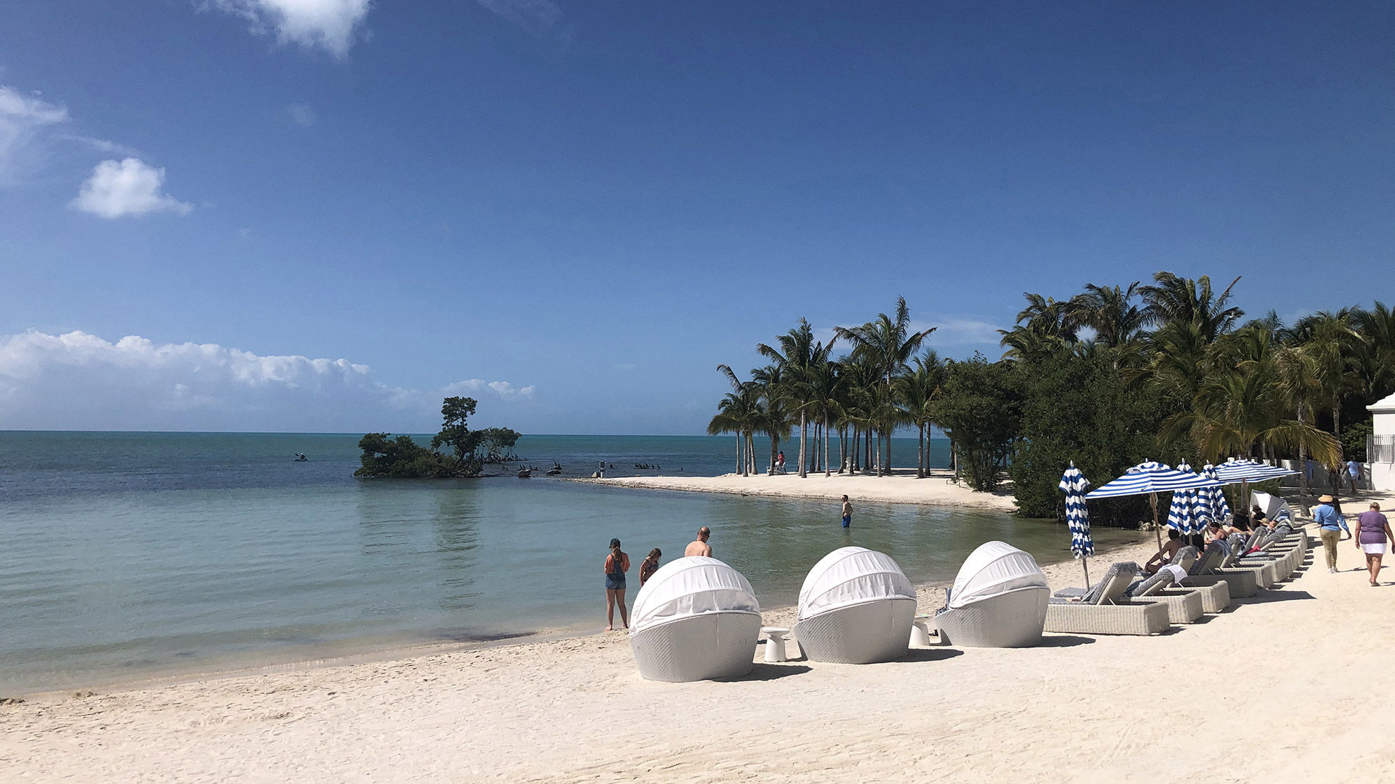 The beach at Isla Bella Resort.