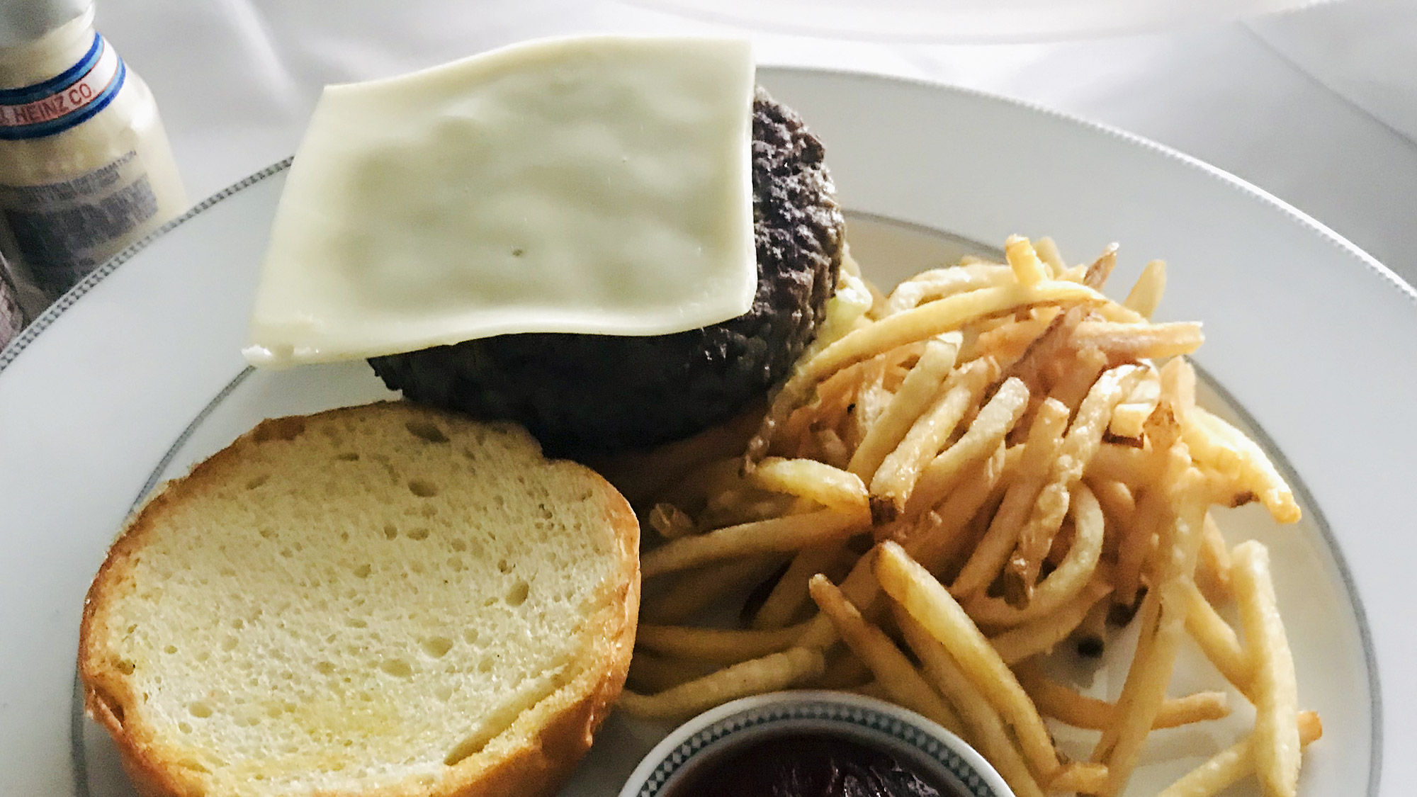The author's Impossible Burger that she ordered on the Seven Seas Splendor.