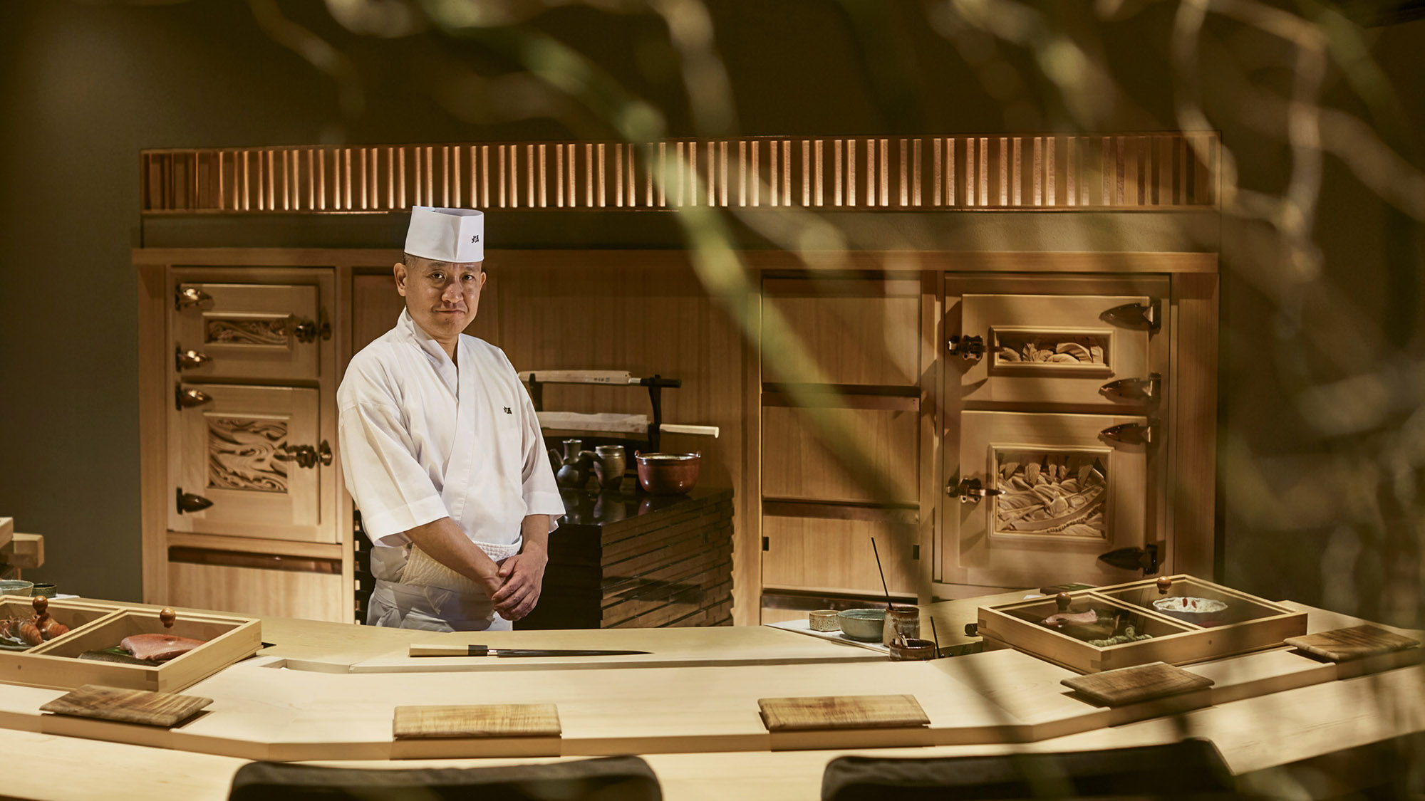 Chef Keiji Nakazawa serves omakase meals at Sushi Sho in the Ritz-Carlton Residences, Waikiki Beach.