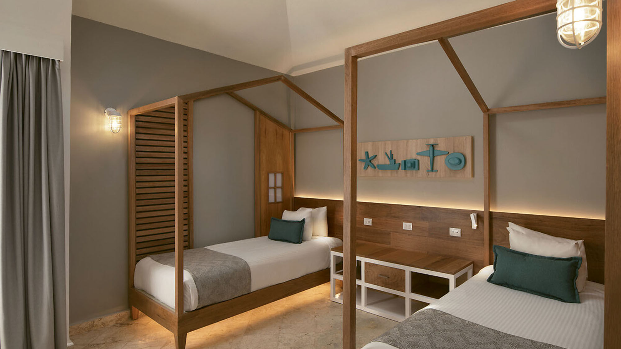 A kids’ room in the Tiara section at the Club Med Punta Cana.