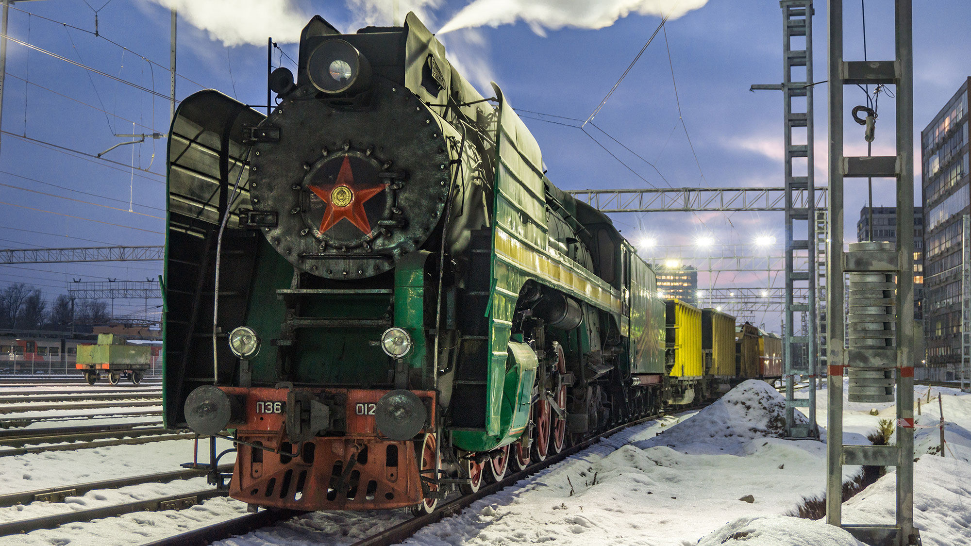 Golden Eagle Luxury Trains introduced a trans-Siberian Winter Wonderland trip between Vladivostok and Moscow on cars hauled by a steam-powered engine.